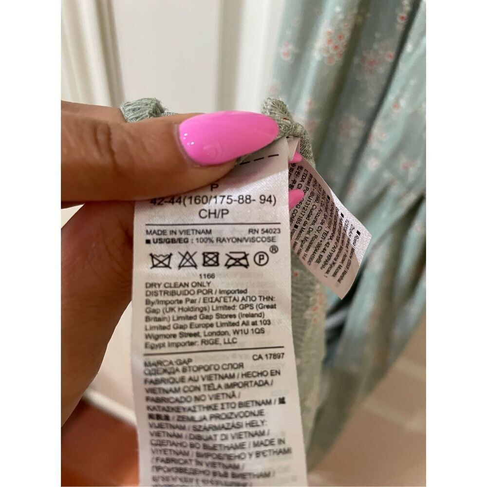 GAP midi floral wrap dress - Picture 6 of 8